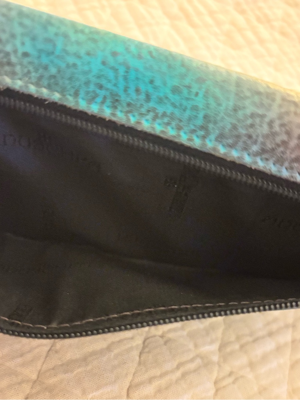 ANUSCHKA HAND-PAINTED LEATHER WALLET - Picture 7 of 12